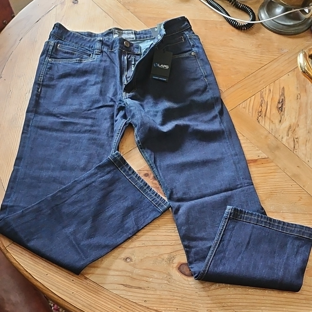 New LAPG Tactical Terrain Flex Straight Fit Jeans Dark Wash Blue 32 X 32 Heroes